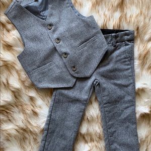 Janie and Jack 3T wool lined pants and vest